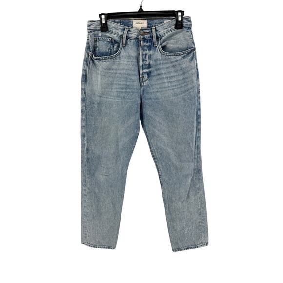 FRAME Women's Light Wash San Diego Le Original Cloud Straight Jeans Size 25 - Picture 1 of 6